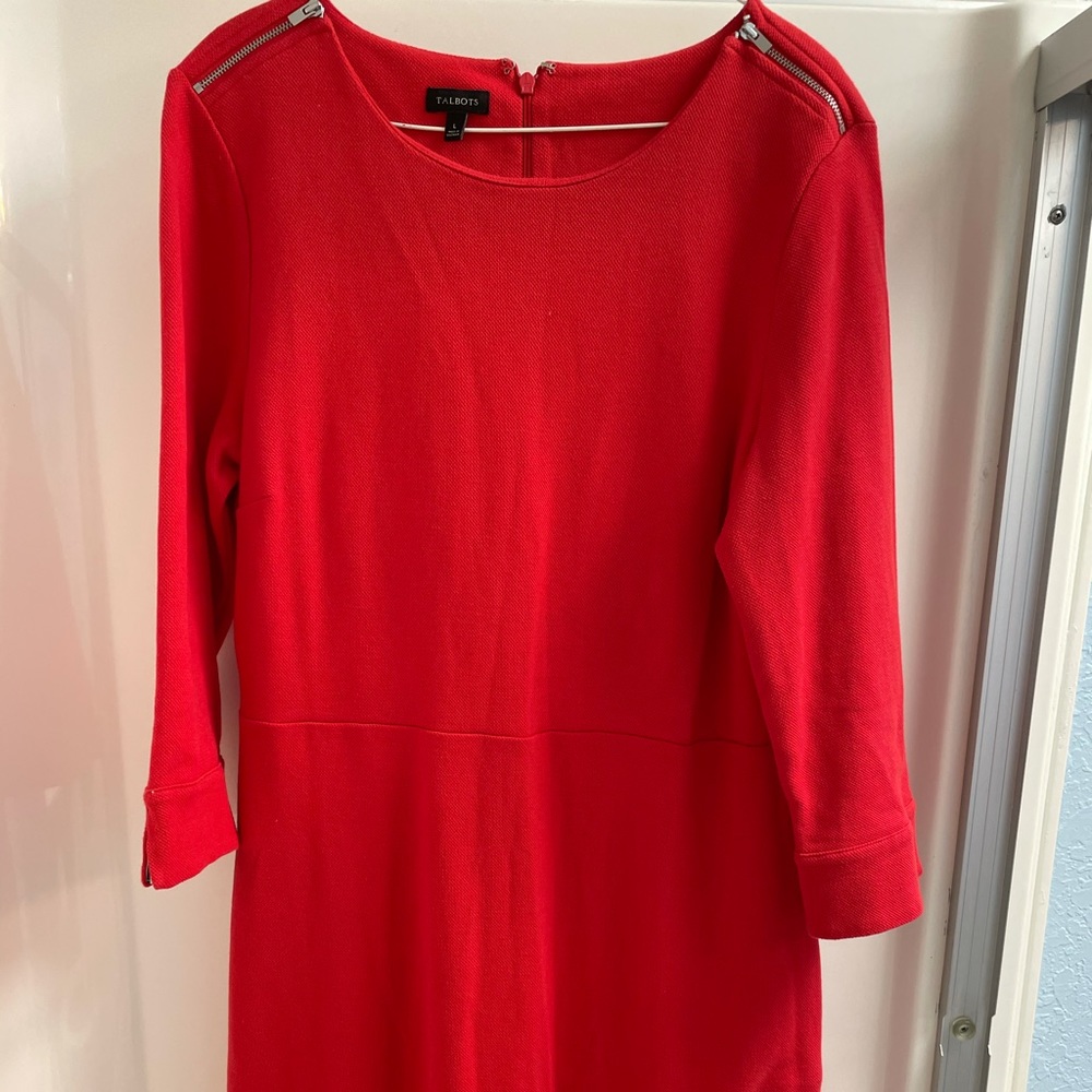 Talbots Red dress Size Large